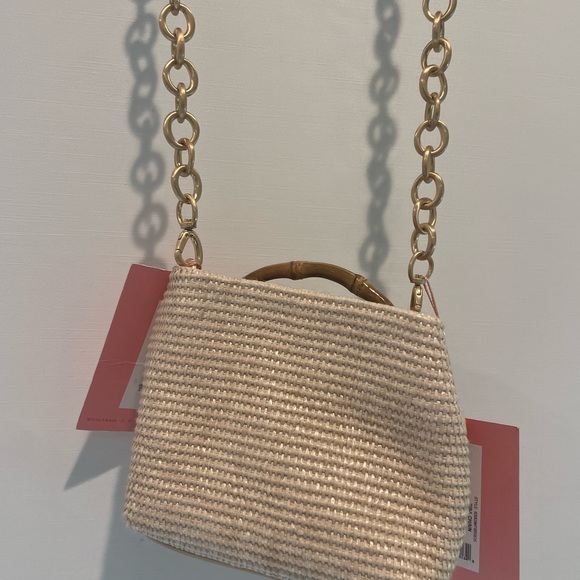 Cult Gaia Cream Mini Bag with Gold Chain - Picture 7 of 14